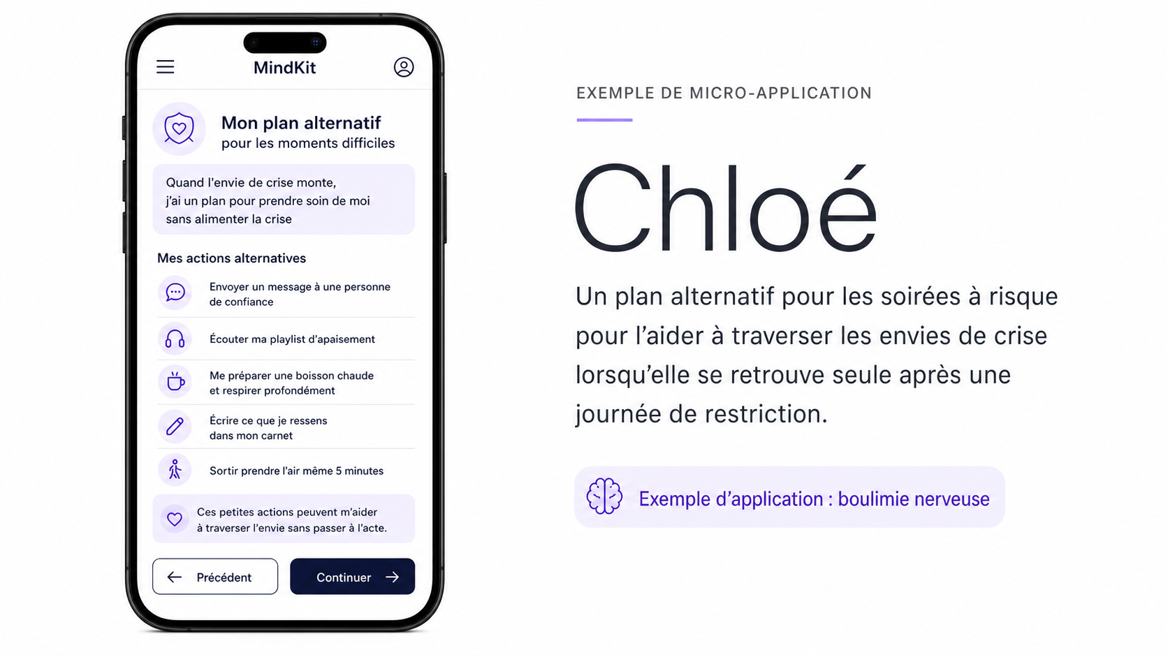 Chloé — plan alternatif (boulimie nerveuse)