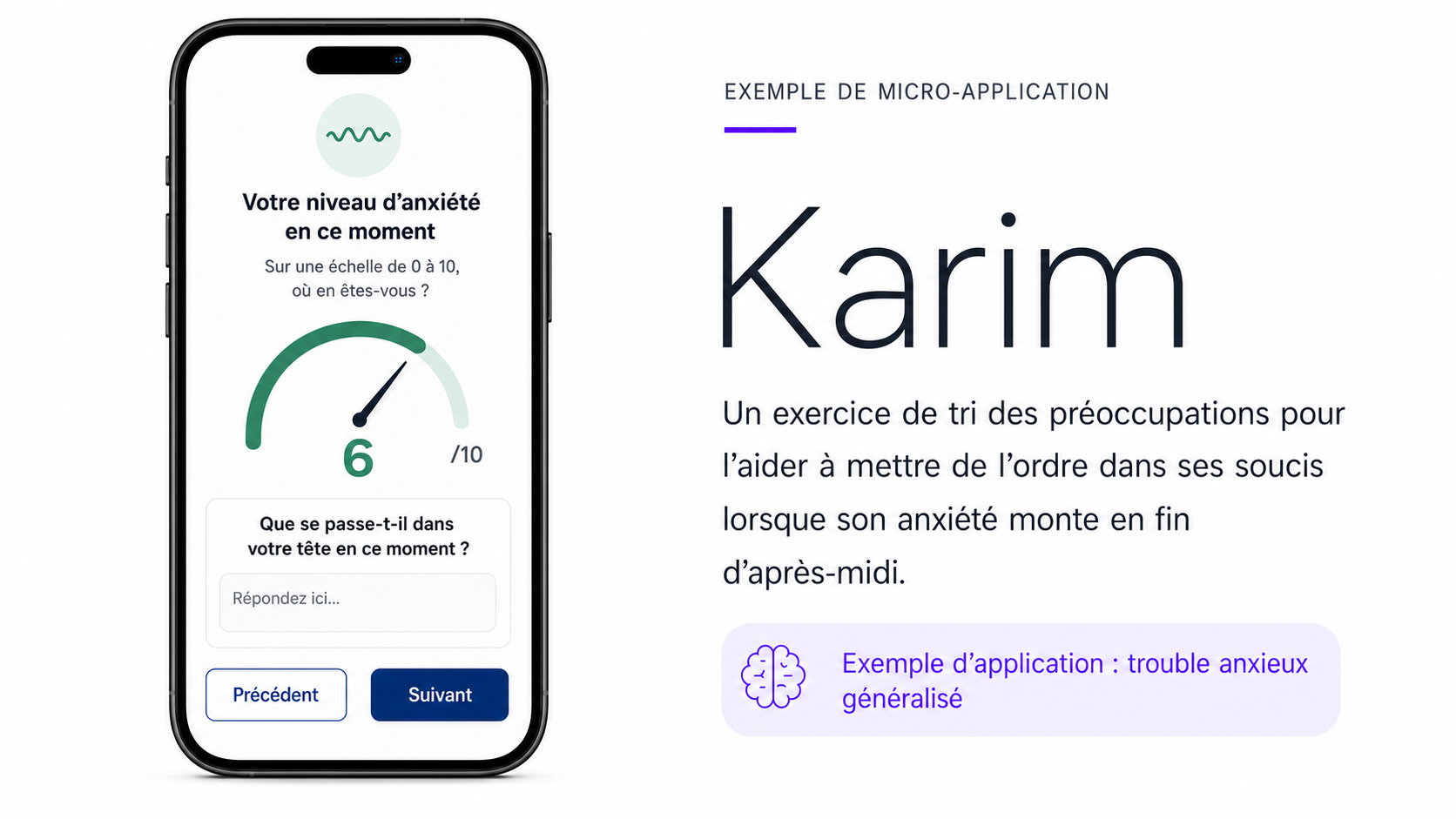 Karim — tri des préoccupations (trouble anxieux généralisé)