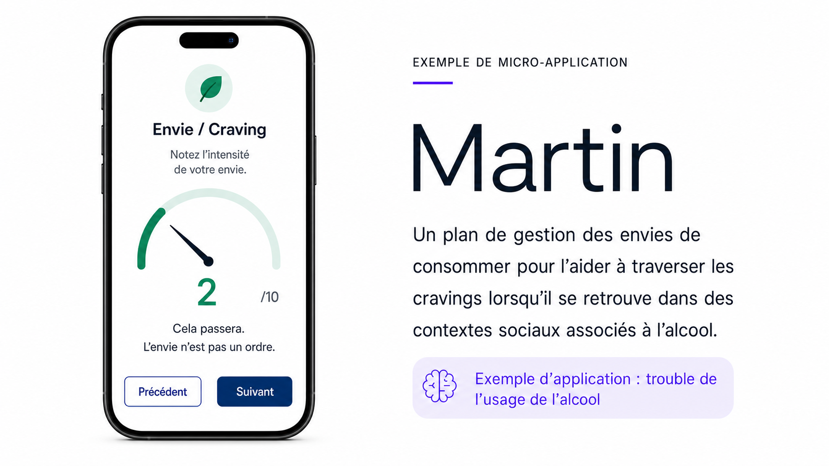 Martin — gestion des envies (usage de l'alcool)